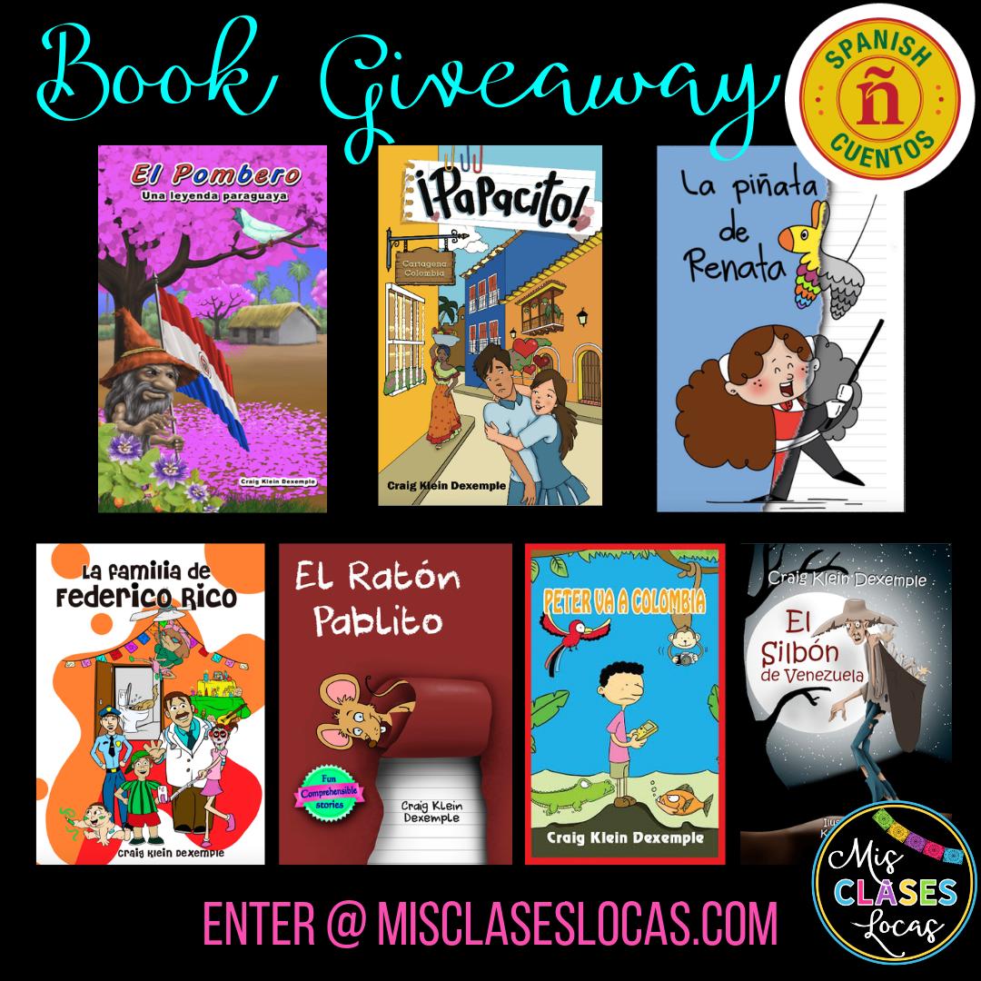 MisClasesLocas's tweet photo. New post! A chance to win a FVR set of every book from Spanish Cuentos (@profeklein) or a bundle from Mis Clases Locas! A very easy entry in the post below!
  >>> https://t.co/SQv74gfpYv
#langchat https://t.co/NvYcVciTqi