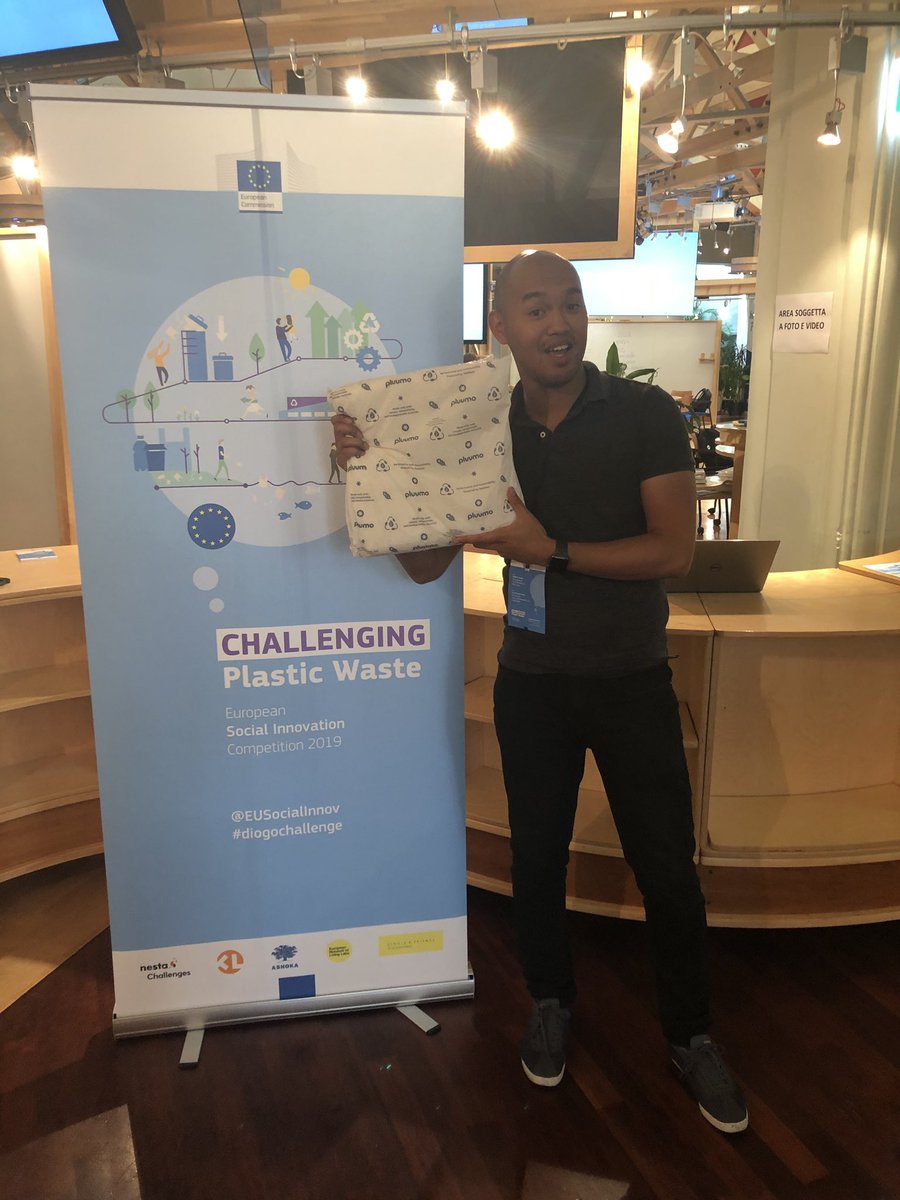 aeropowder's tweet image. It’s day two of the Academy for the Challenging Plastic Waste comeptition run by the @EUSocialInnov. Many great ideas here aimed at making a serious difference to the #plasticproblem all across Europe, so we are humbled to be a part of it! #diogochallenge