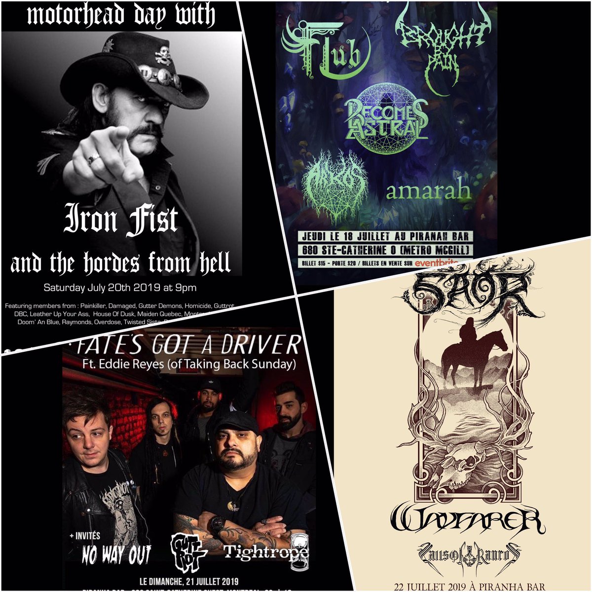 Coming up at Piranha!