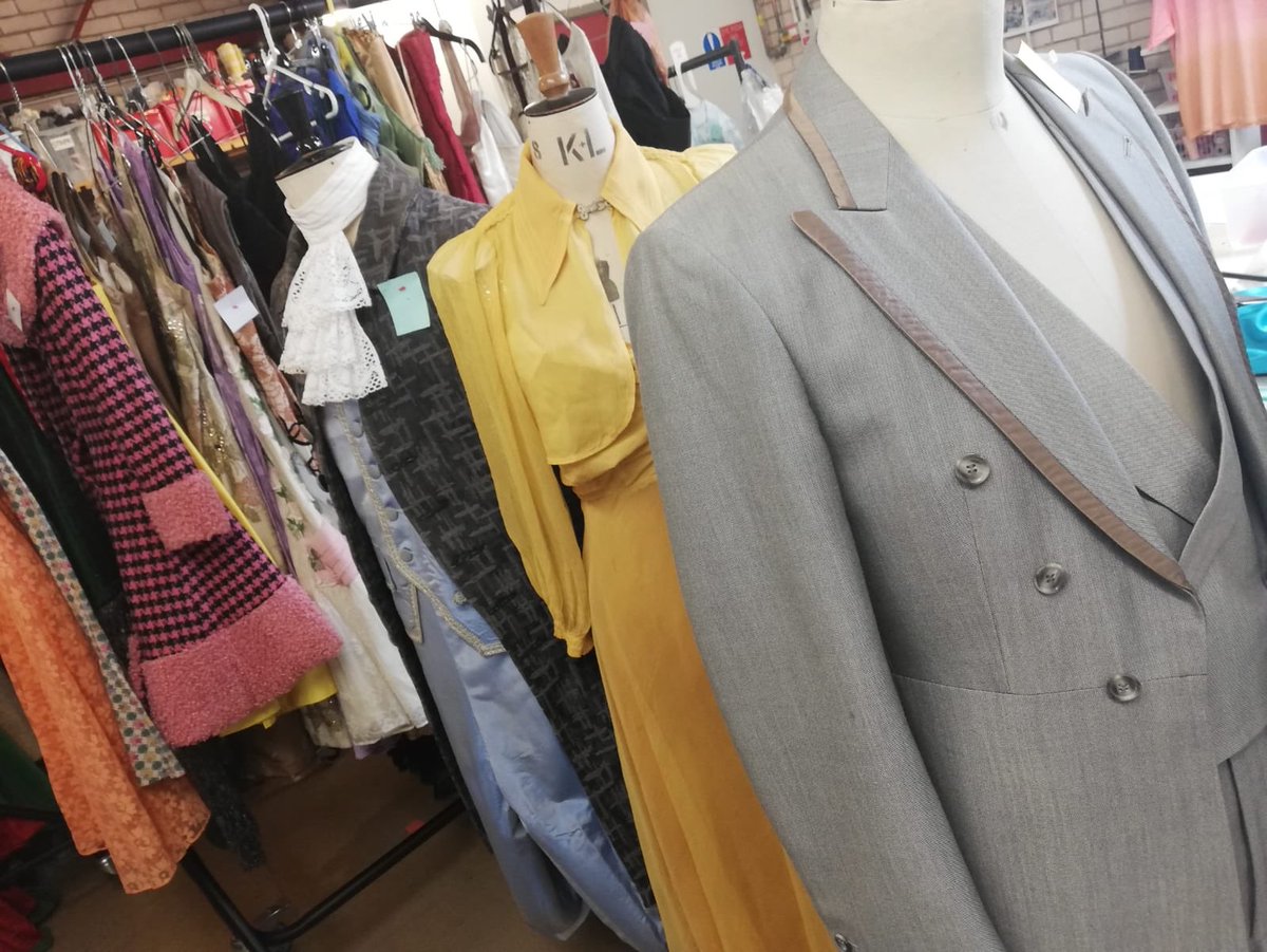 NewVicTheatre's tweet photo. A sneak peek at a few of the fabulous costumes we have ready for this Saturday’s sale... come join us from 10-2pm to pick up some #uniquethreads https://t.co/Owd7G150ol