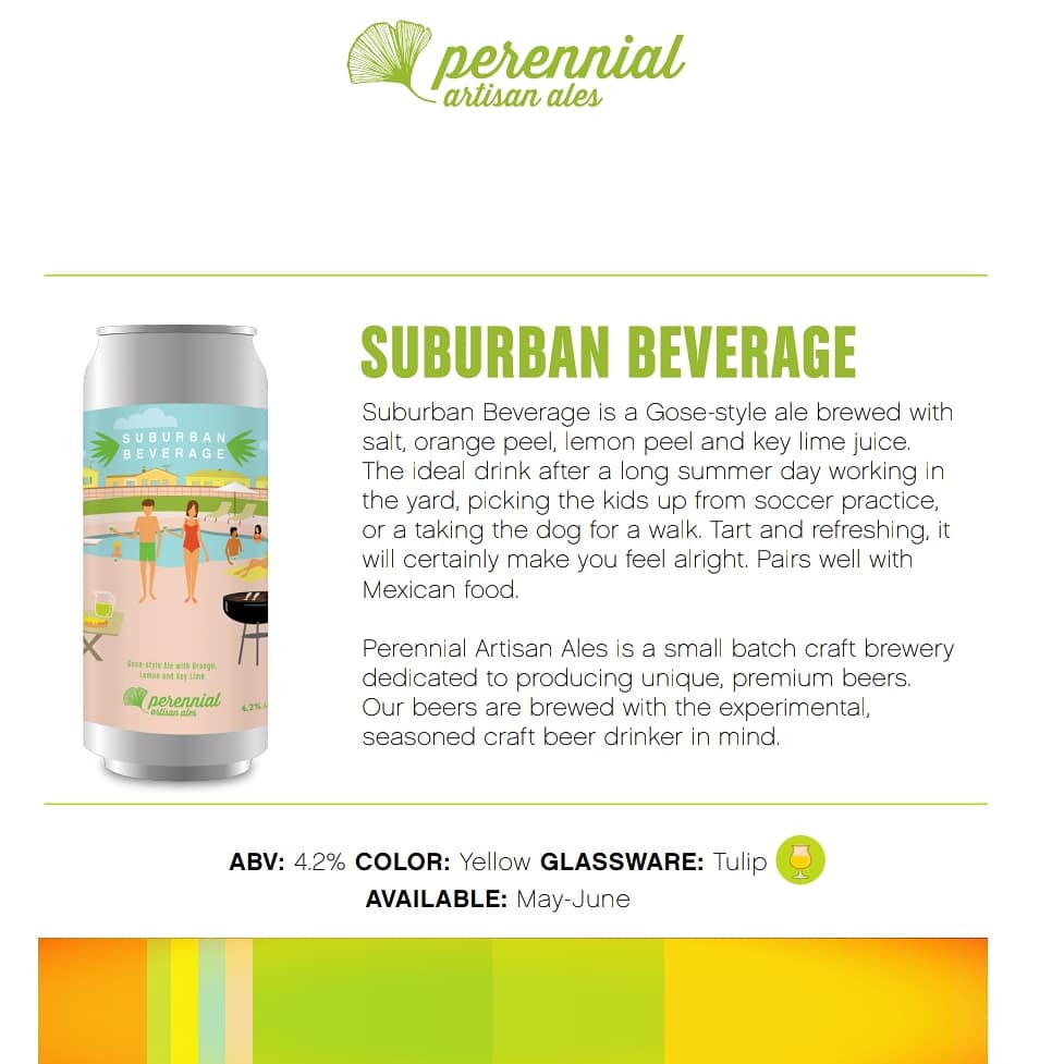 Our second drop from our newest partner <a href="/perennialbeer/">Perennial Artisan Ales</a> lands this week and we are really excited about these beers.  Look for them on shelves and draft starting next week! 
#perennialartisanales #distrodonedifferent
#stlouisbeer