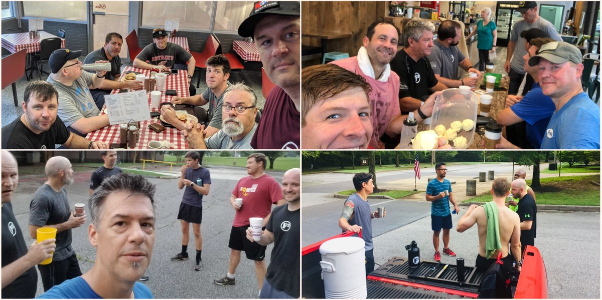 F3Memphis's tweet photo. 69% #f3tention for some solid #2F #coffeeteria
12 at @F3Arcadia
0 at @F3TheBarracks because Barracks
7 at @F3Berm
8 from @F3Levee at @LeveeCreamery
7 from @F3Morg at Moma’s
6 at @F3TheOldForest
40/58 total PAX
#F3counts #2ndFcountstoo #unlessyou’reatthebarracks https://t.co/gkCq6j8UOs