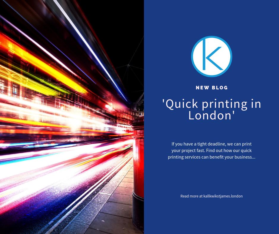 kkstjames's tweet image. NEW BLOG | If you need #print in a hurry, you should speak to Kall Kwik for these reasons...

kallkwikstjames.london/quick-printing…

#QuickPrint #FastPrint #Printing #London