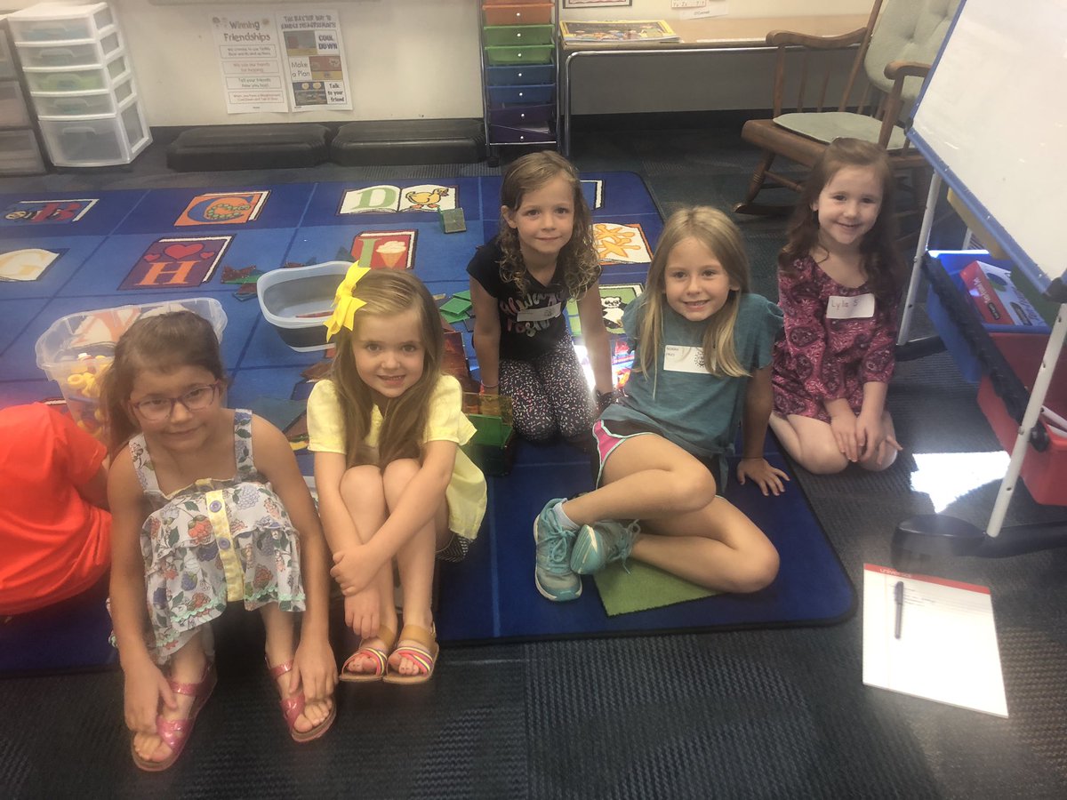 Our first session of kindercamp is off!  Our Bulldogs our just getting to know each other, by playing and creating!                💛💙#ChooseKindness
