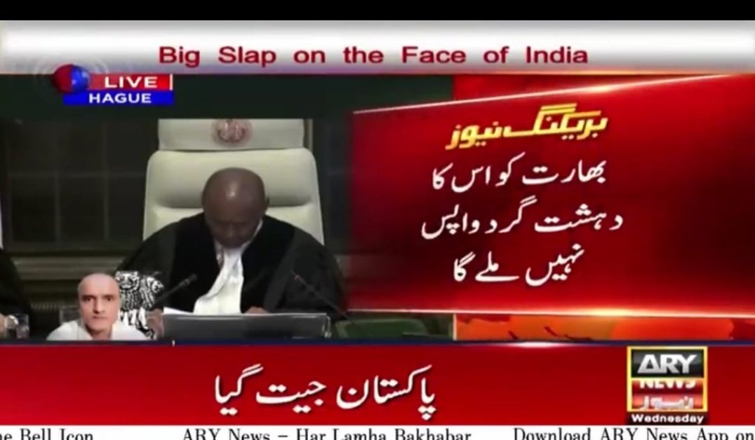 Pakistandefance's tweet photo. A good day Pakistan
India is a terrorist
India was terrorist
Proved by international Court
Pakistan is a peace Country
Pakistan Circulate peace message in the world.
#PeacePakistan
#India
#KulbhushanJadhav @timesofindia https://t.co/CdO5hJZ69B
