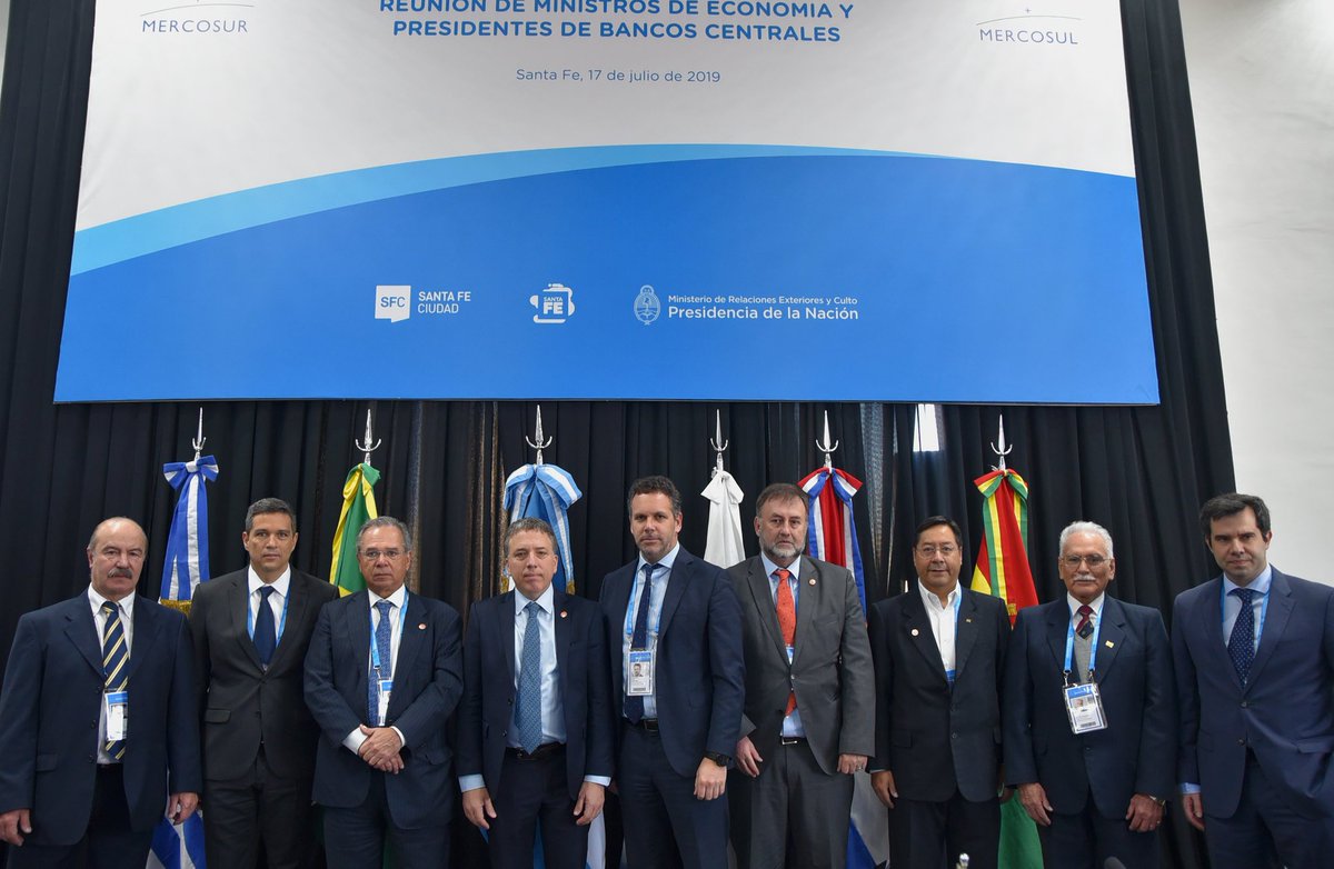 Cancilleria_Ar's tweet image. #CumbreMercosur2019 | Encuentro de ministros de Economía y presidentes de Bancos Centrales de los Estados Partes del @Mercosur 🇦🇷🇧🇷🇵🇾🇺🇾