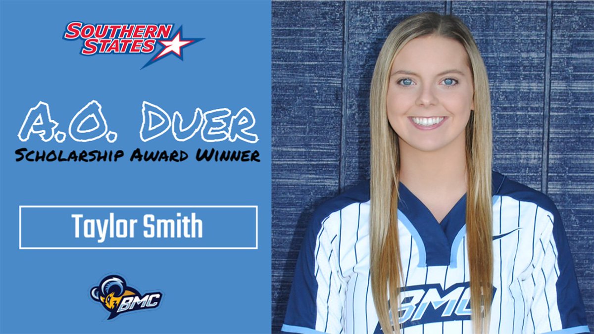 SSACsports's tweet photo. Taylor Smith of @bmcsports named SSAC's female A.O. Duer Scholarship Award winner.

📝 https://t.co/s0fbcg9e56 https://t.co/SDFkxTW6SI
