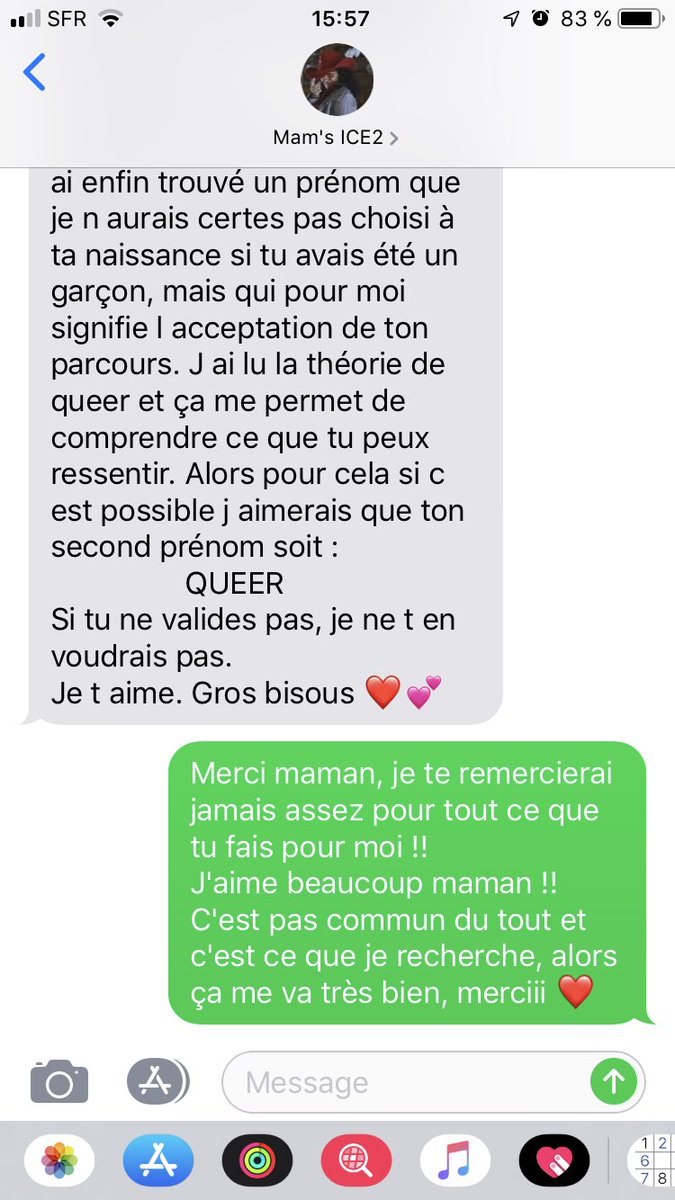 gaethancretu's tweet photo. J’ai demandé à ma mère de me choisir un second prénom, et après 2 semaines de réflexions, regardez son message 🥰 https://t.co/Yl3v6v5JtF