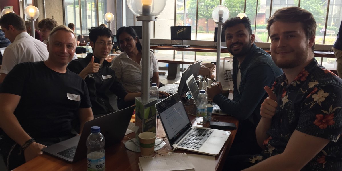 paulsweston's tweet photo. Having a great day developing @hearth_health patient health management platform concept with great team! #DHSS19 #summerschoolhackdays - almost ready for some NLP.... https://t.co/8azkXSSpHs