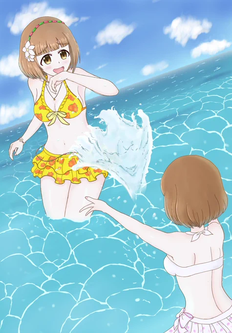 喜多見柚と工藤忍水着回 