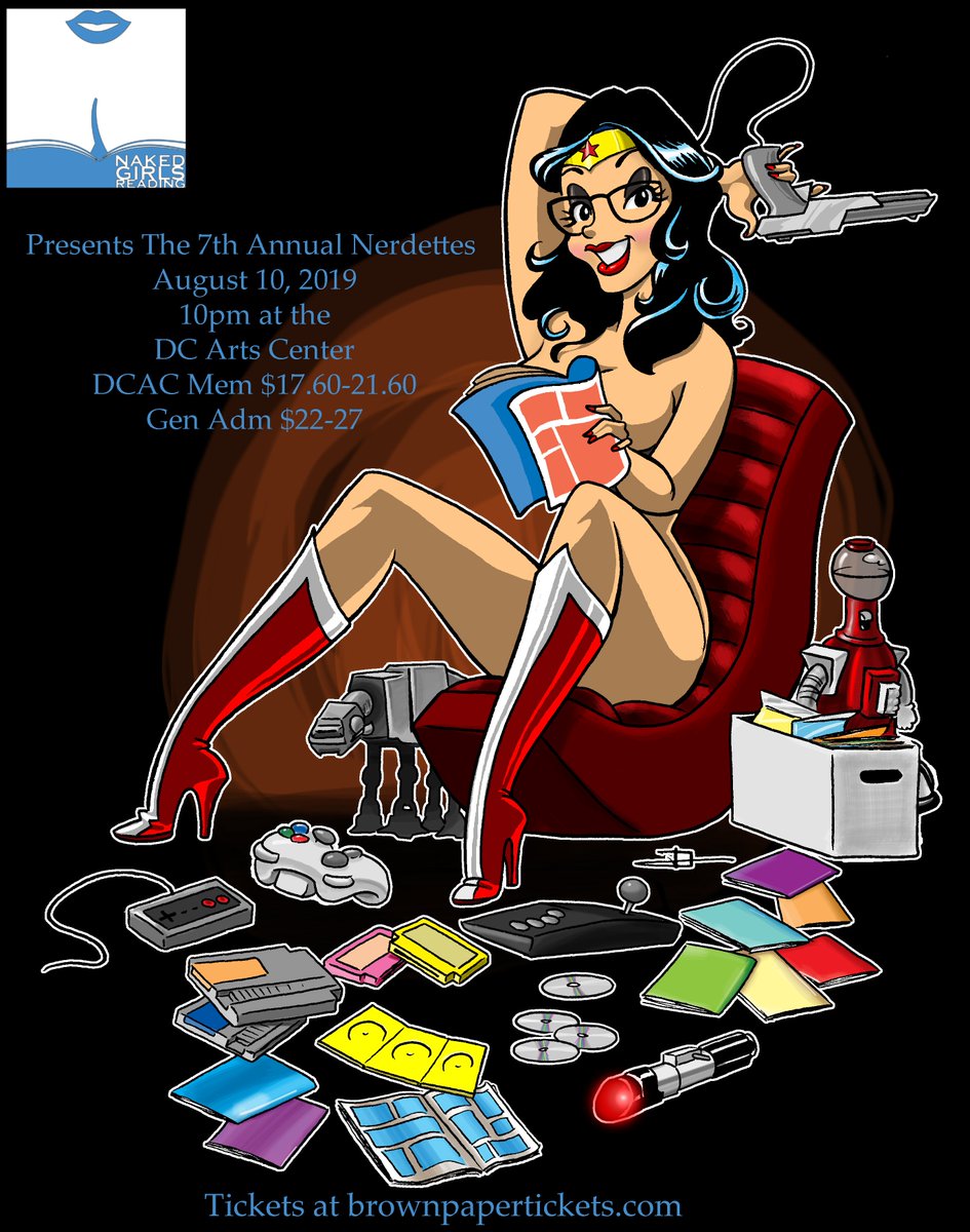 BareBookClubDC's tweet image. It&apos;s back! The 7th Annual #Nerdettes. Get your tickets now for 8/10, 10p at the @dcartscenter 
bpt.me/4249903