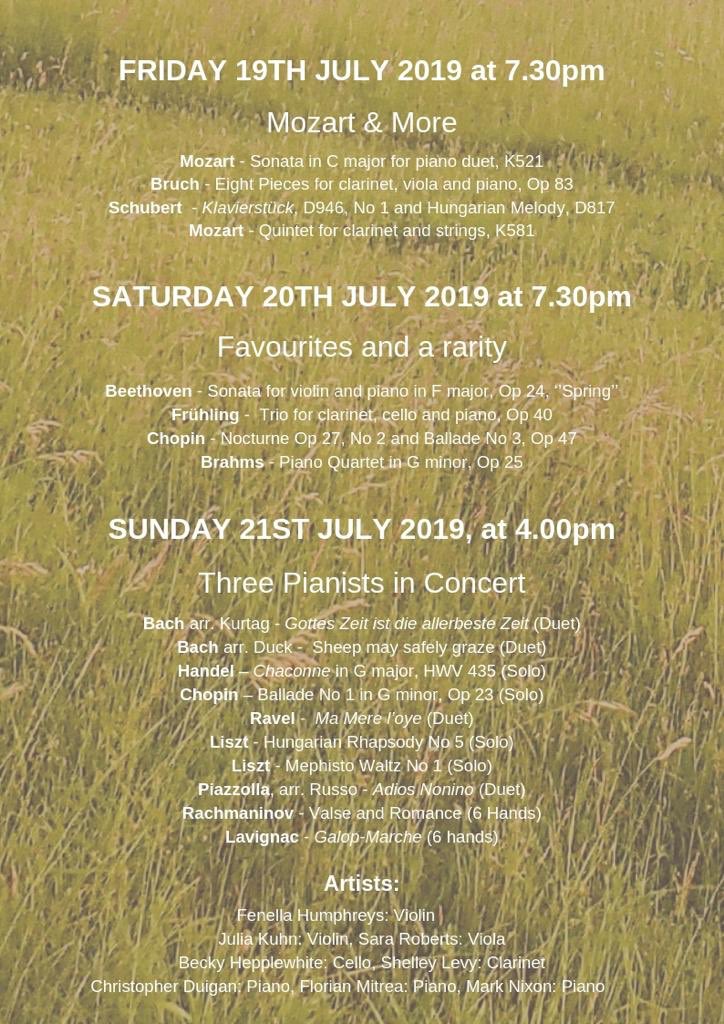 Rebecca_Cello's tweet image. LATIMER MUSIC FESTIVAL: THIS WEEKEND! Excited to perform beautiful music alongside fabulous colleagues in concerts @ St Mary Magdalene #Latimer 19-21 July. Tickets selling fast but please come- we’d love a full house for every concert &amp;amp; would love to see friends in the audience!