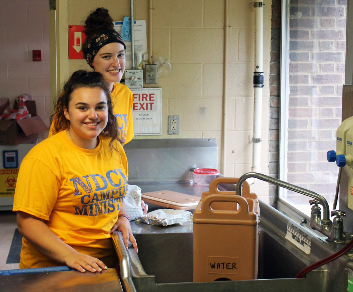 NDCLLions's tweet photo. School may be out for the summer, but @NDCLCampMin Labre Ministry for the homeless is still in session! https://t.co/M4Q3MNs9eT
