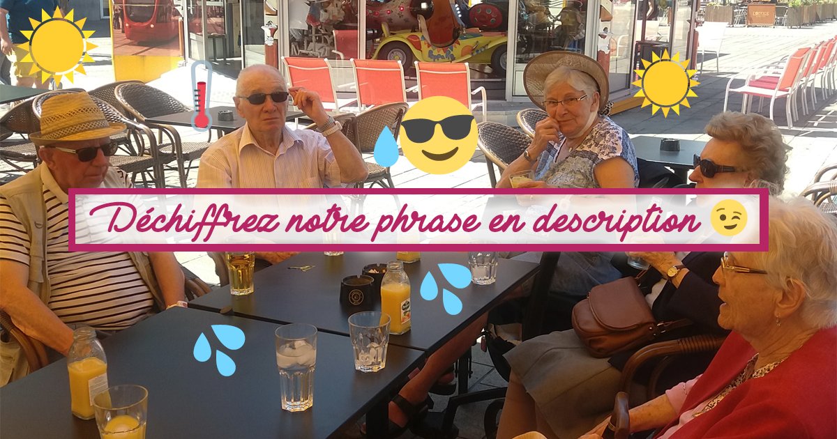 EspaceetVie's tweet photo. 📅 #WorldEmojiDay 
Essayer de décrypter notre phrase 😉 : 

La semaine prochaine, les 🌡️ vont 📈 il va faire 🔥 🥵 ! 
Il va falloir penser à 🚰 et mettre une 🧢, 🍽️ en quantité suffisante et éviter de 🚷 au ☀️. https://t.co/2auui4bZoi