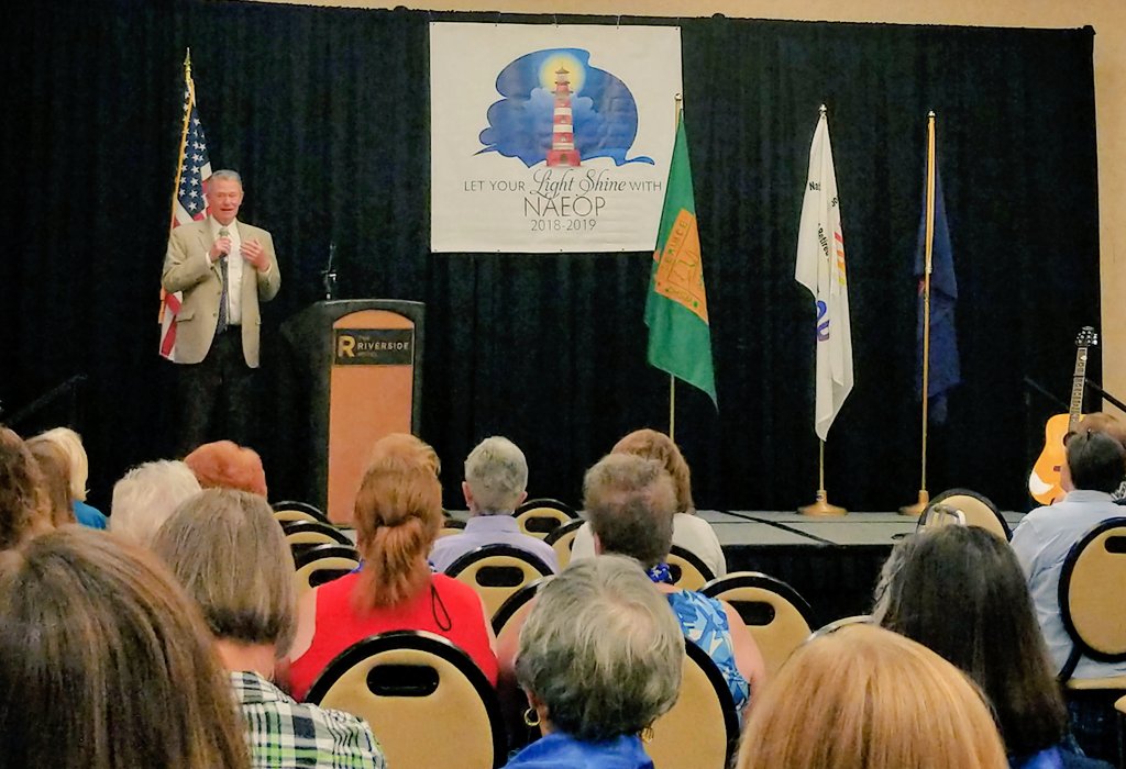 .<a href="/NAEOP/">NAEOP</a> Idaho Governor Brad Little giving the #naeopcon19 Welcome