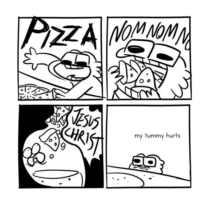 dumbass eats pizza 