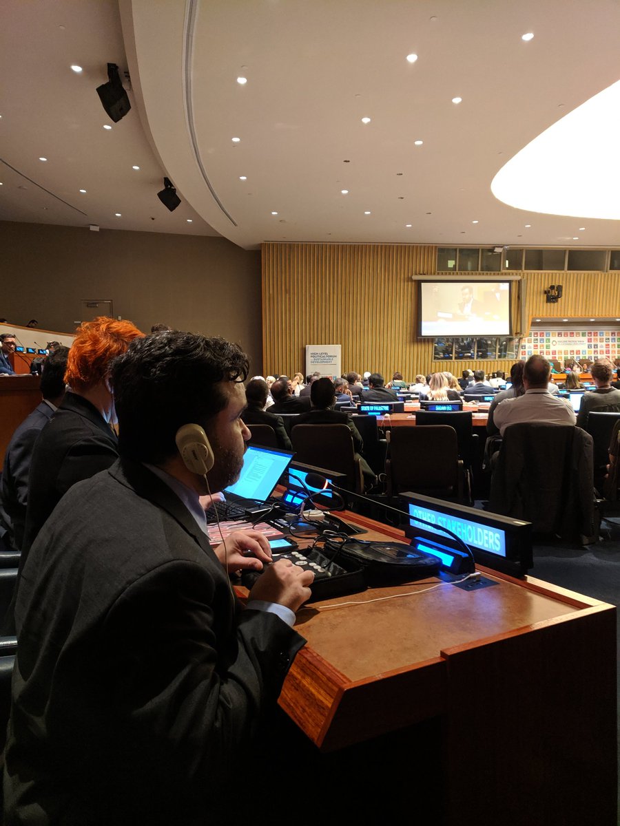 SGPWD's tweet photo. Our own Mohammed Ali Loufty takes the floor. Well done on an excellent intervention. #hlpf2019 #sgpwd https://t.co/hdWNDaR7iW