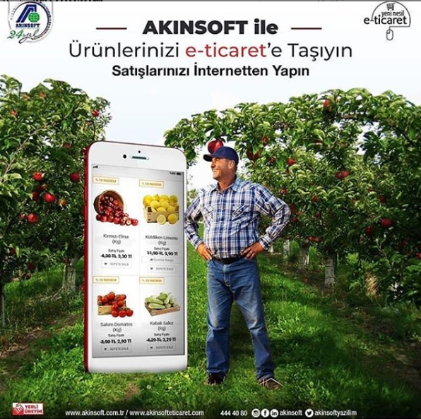 AKINSOFT ile Ürünlerinizi e-Ticarete Taşıyın Satışlarınızı İnternet'ten Yapın!
Detaylı bilgi 0422 323 91 99- 0545 728 24 44
#eticaret #ecommerce #akinsofteticaret #onlineshop #internetmarketing #marketing #yazilim #software #yerliyazilim #yerliüretim #program #akinsoft