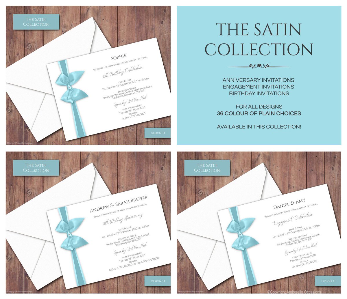 Amberelle_O's tweet photo. #SatinBowWeddingAnniversaryInvitations #SatinBowEngagementInvitations #SatinBowBirthdayInvitations #WeddingAnniversaryInvitations #EngagementInvitations #WomensBirthdayInvitations #GirlsBirthdayInvitations #BirthdayInvitations #BespokeInvitations #AmberelleOccasions https://t.co/eCM6W31KI9