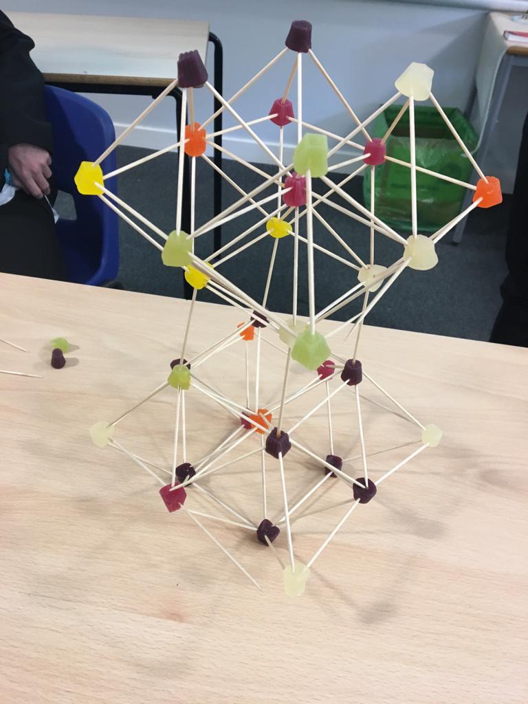 MathsSTEDMUNDS's tweet photo. Year 8 construction challenge.
Great ideas and teamwork shown  whilst making the tallest construction from midget gems and cocktails sticks https://t.co/3JOTaLAX2D