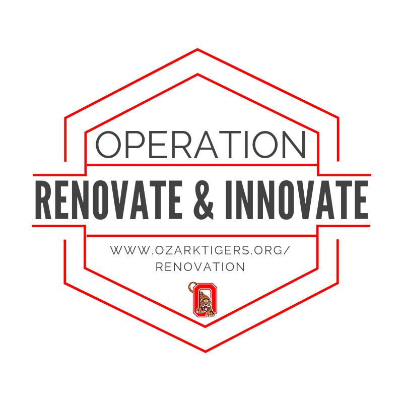 OzarkTigers's tweet photo. We have some EXCITING NEWS! You can find all the details here - https://t.co/gcHQvwYaz3 - but we'll also give you a hint: It has to do with the old Fasco building. We are excited about Operation Renovate &amp; Innovate and are thankful for the support of all of YOU! https://t.co/nwxkVq0M3E
