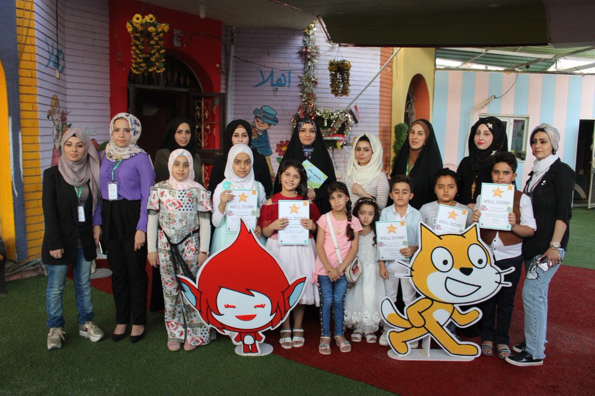 nadiaali3000's tweet photo. @CodeClubNW 4: Everything was new to the children. It was their first time to use #Scratch. And, we we brought Giga and the scratch cat to life 😁#CodeClubChat https://t.co/QimANPWBkl