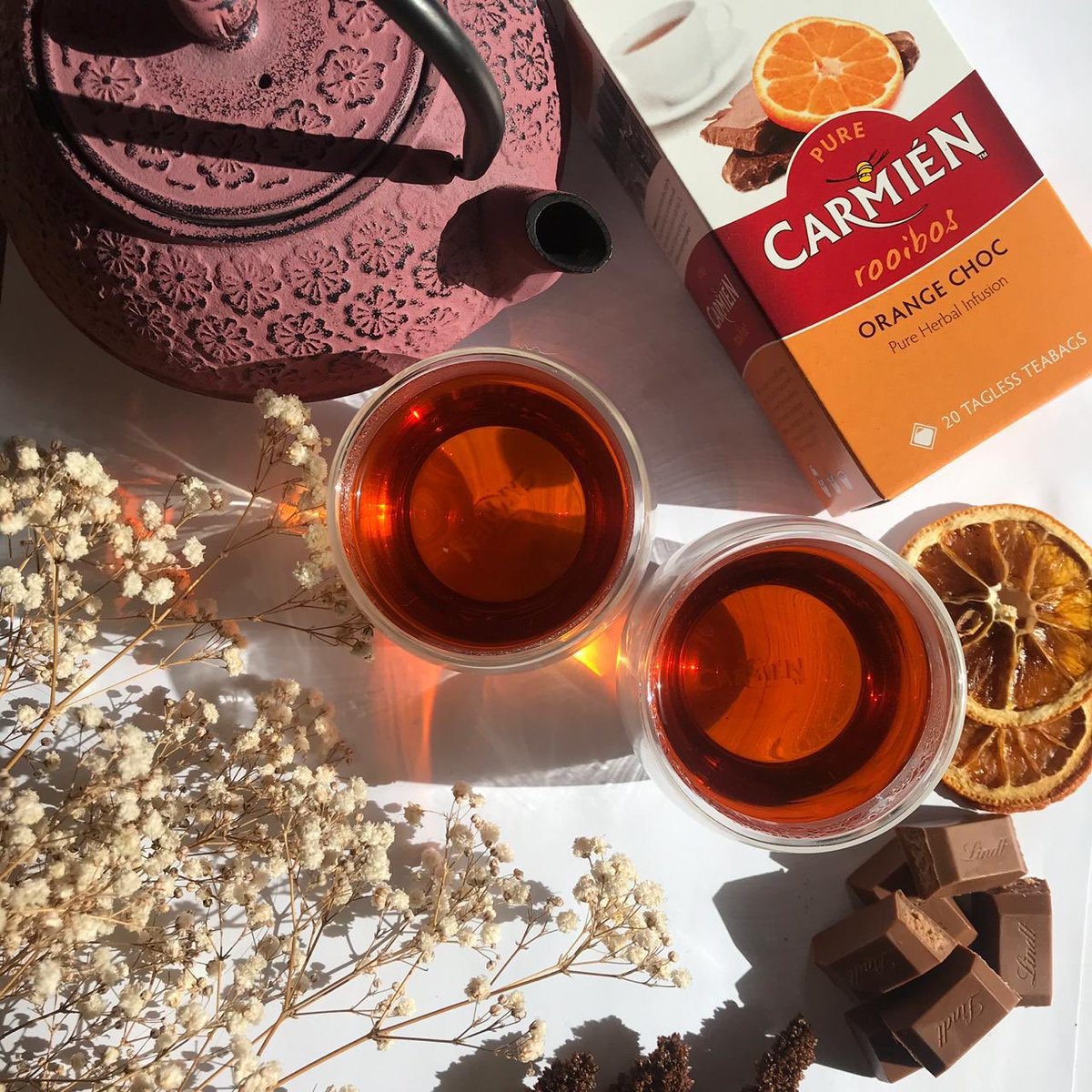 #CarmiénTeaMoment | A ray of sunshine on a winter’s day while sipping on a cup of our Orange Choc blend from the “Carmién Winter Collection” - as delicious as it is cozy! Shop this tea from the
“Winter Collection Sale” bit.ly/CarmiénWinterS…
Offer valid while stocks last