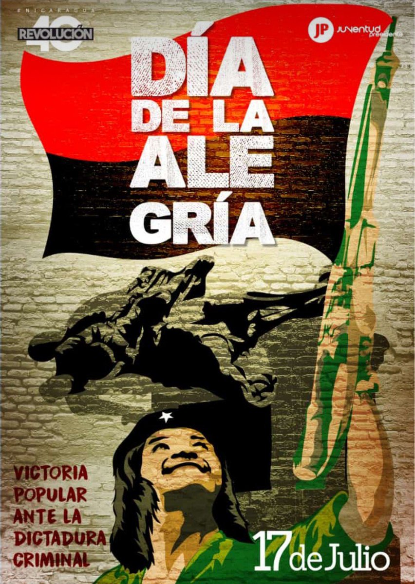 henrywmc's tweet photo. Hoy celebramos el Día de la Alegría 

#Julio40SiempreVictoriosos 
#Nicaragua40Revolucion https://t.co/OkFHAn0SYM