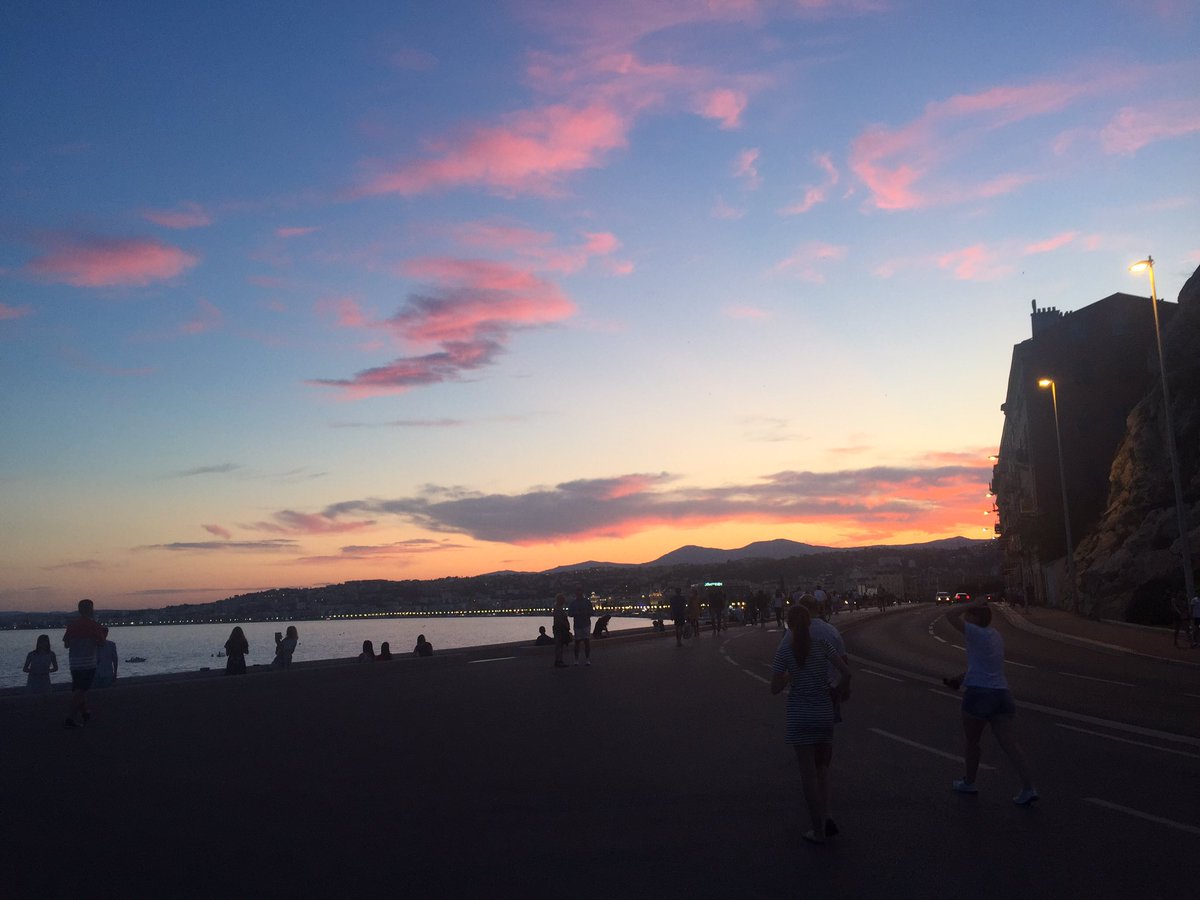 TheSilverG's tweet photo. Lovely sunset last night in Nice. And now home in Scotland - home to Raasay tomorrow 😍 Had the most amazing time but I also get very excited about heading home to my pets! https://t.co/ZNfXhWYvTz