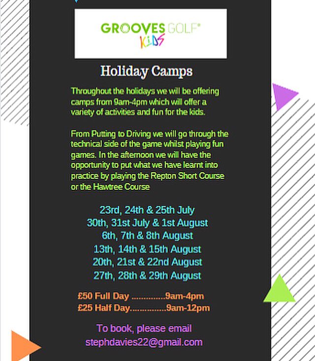 stephdaviesgolf's tweet photo. DONT’T MISS OUT! Our Summer Camps start soon!!! #golf #golfcamp #juniorgolf #beactive #getintosport @hgate_netball @hgatemumbler @EventsHG @HarrogateLiving @HGSPhysicalEd @strayfmwill @StAidansCEHS @SportAshville @grooves_golf @PGAYorkshire @NJuniorGolfTour @Brackenfield128 https://t.co/2Cz0RQyiZX