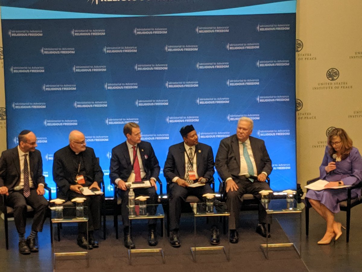 LT: Panel from diverse faith communities comes together to discuss how their communities can work together to advance #ReligiousFreedom #IRFministerial