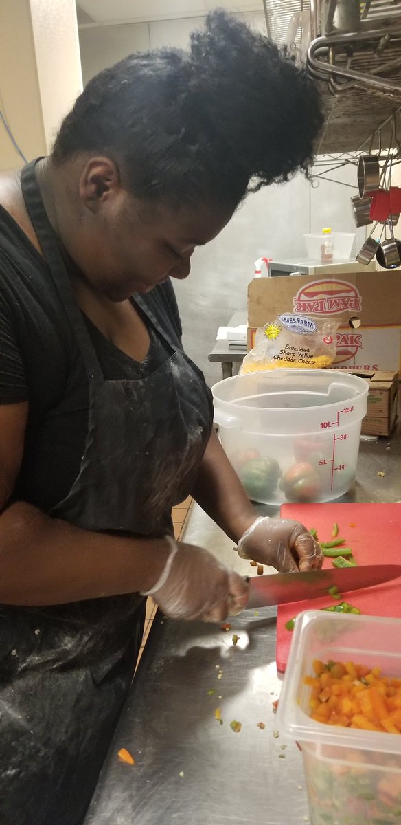 Rose Petal Cafe had this to say about our intern, Sabrina “She is wonderful!!!!” 
She is learning the restaurant and how to prep food for our chefs and is becoming one of our resident biscuit makers.” Keep up the great work, Sabrina!!!! @ULPhilly <a href="/gearupphilly/">GEAR UP Philadelphia</a> <a href="/PHLschools/">Philadelphia Schools</a>