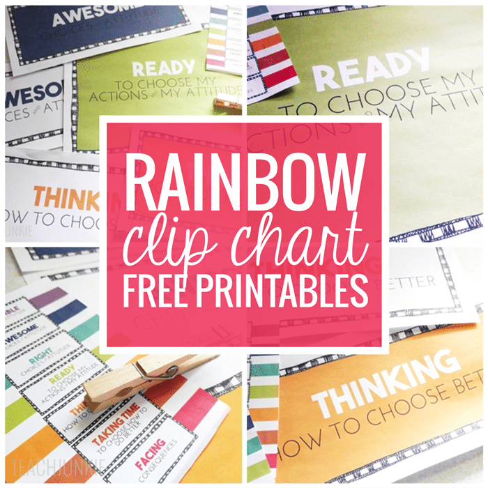 Rainbow Clip Chart Freebie +More!: While every classroom management system isn’t a “one size fits all” for every teacher or every student – here is a rainbow clip chart and how it works. Plus, when you download the free rainbow clip chart, you also get… dlvr.it/R8bjhp