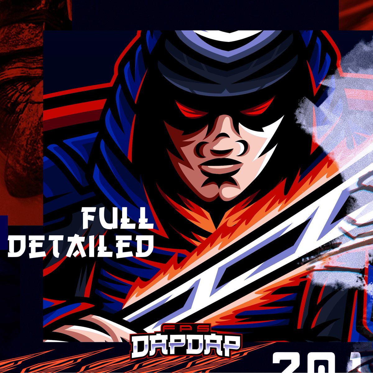 TroutGraph's tweet image. ⚔️⛩️ New @FPSdapdap Logo! #samurai
New things i&apos;ve learned, today, how to do a nice flame sword! What do you think about the details?

The retweets or likes are so important for me!
Watch the full project: bit.ly/2xPv3Wz

 #CreateYourself #mascotlogo #esports #logotype