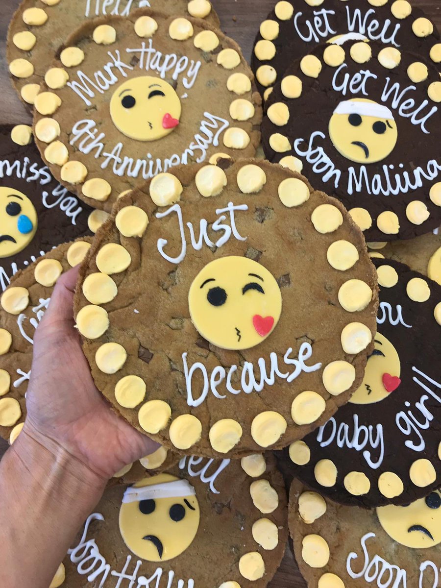 Happy #WorldEmojiDay 😘🍪 Our favourite emoji is definitely this one 🍪🍪🍪🍪🍪🍪🍪🍪🍪🍪 #emoji #emojiday #emojicookie #cookiecard #giftideas @OohAahCookies @YumblesHQ @Prezzybox @Funkyhampers @GettingPersonal @GiftPup @EtsyUK