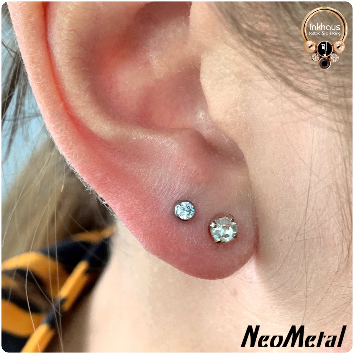 Our children’s ear piercing service has proved extremely popular so far! We are able to offer piercings anywhere on the ear lobe for clients who are 10+, which means that we are able to offer second and third sets too!😍 #earpiercing #yarm