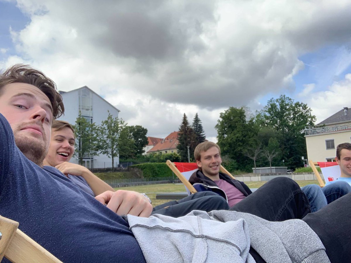 GVolantis's tweet photo. Enjoying the weather while talking about our next steps for our BEXUS experiment
#spaceDD #SLUBLife #cloudy #rexusbexus https://t.co/qZYRe0sLFj