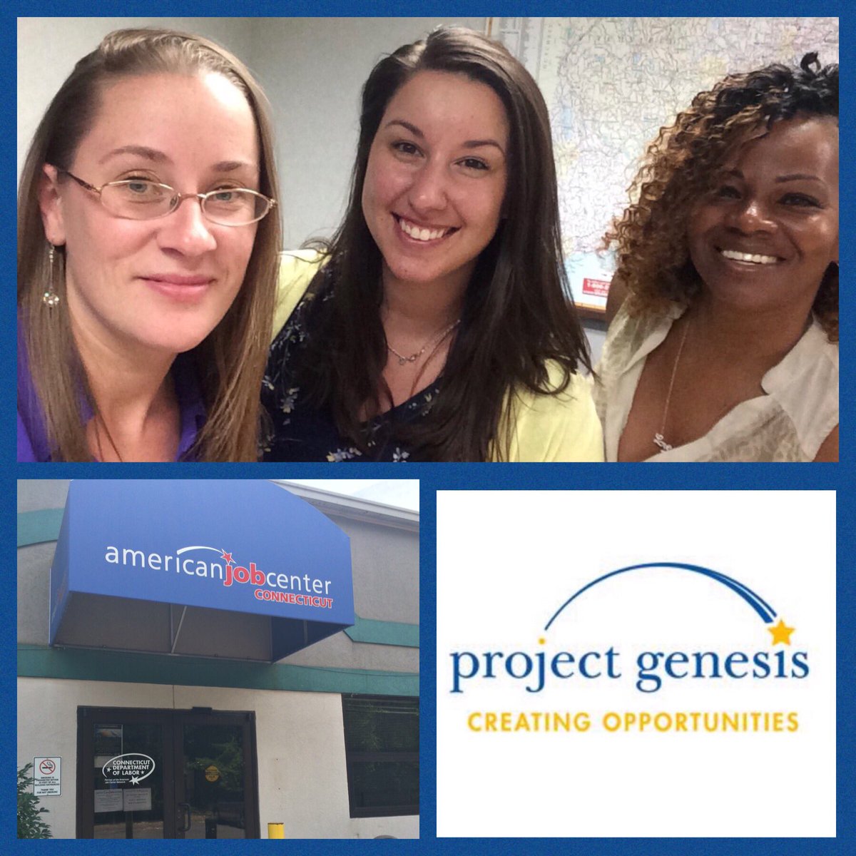 ProjectGenCT's tweet image. It was a successful day at the Waterbury American Job Center. We meet 11 new candidates and conducted 7 interviews! AMAZING! 
#ProjectGensesisinc #jobrecruitment #fillingopenpositions #growingourworkforce