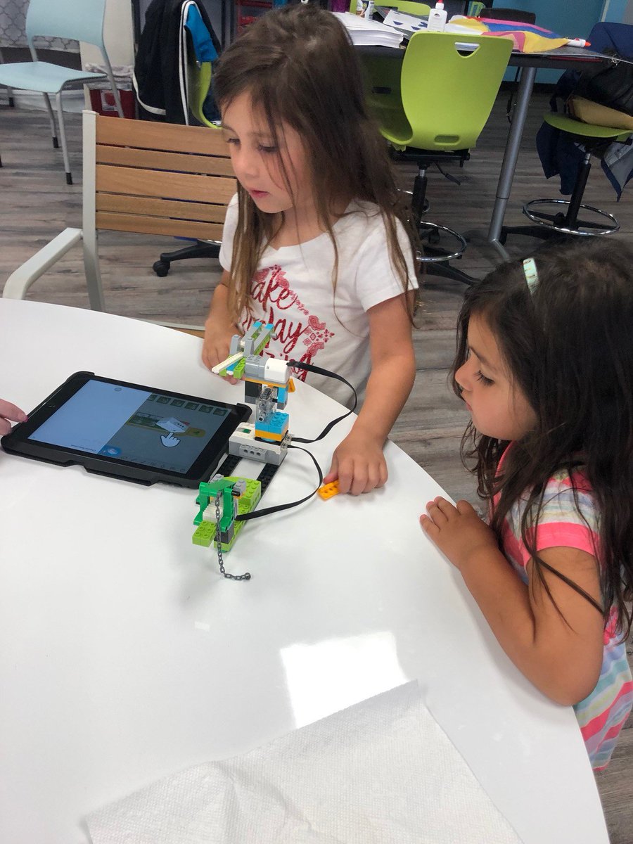 JennLatiolais's tweet photo. So fun to watch my own kids have excitement for STEM! My 7 year old is learning to build &amp; program robots this week at camp. I might have a future Engineer on my hands. @STEMboerne https://t.co/BMZruTaN5Y