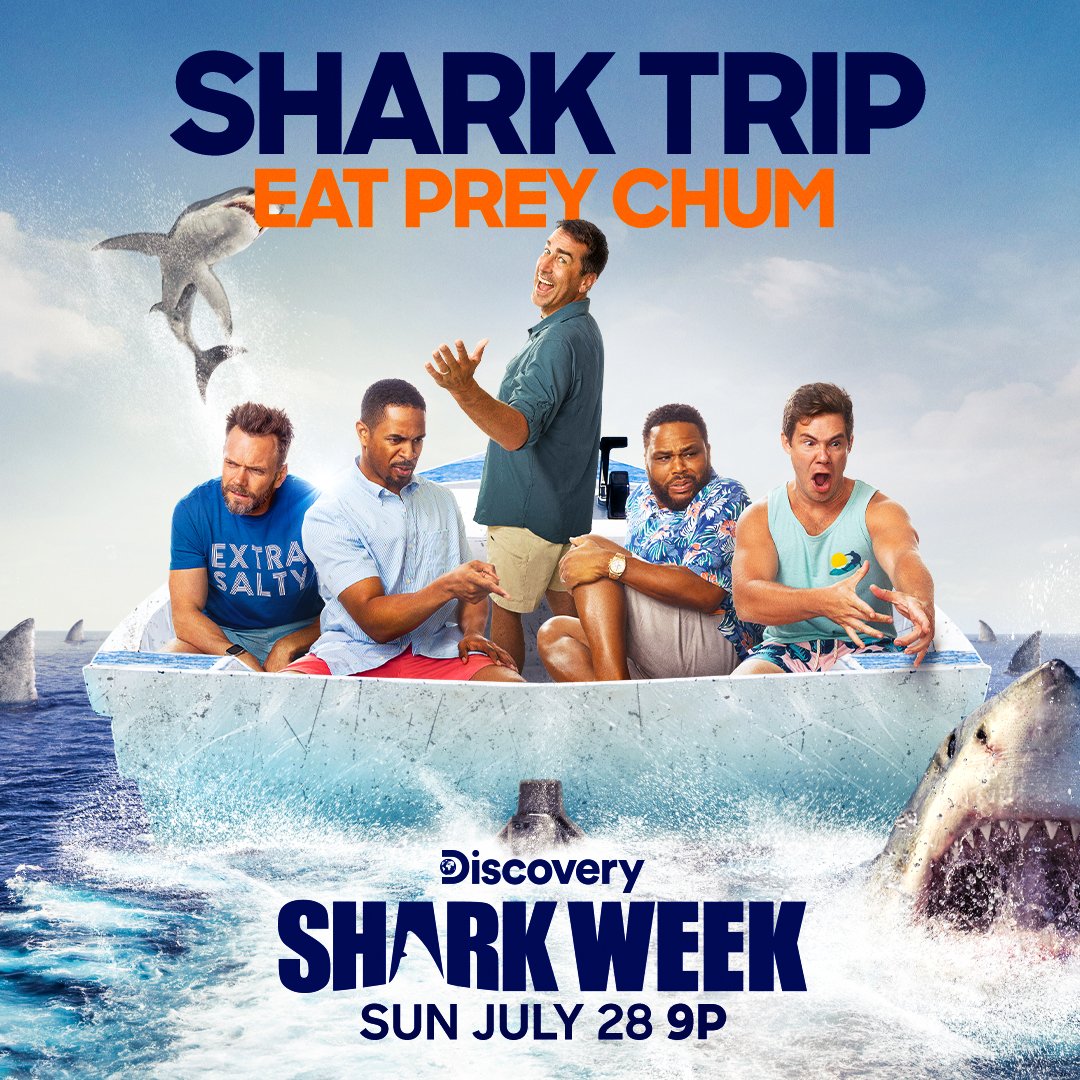 #SharkWeek starts Sunday July 28 at 9p with a one-of-a-kind Shark Trip. ❤️ this tweet to set a reminder on premiere day!