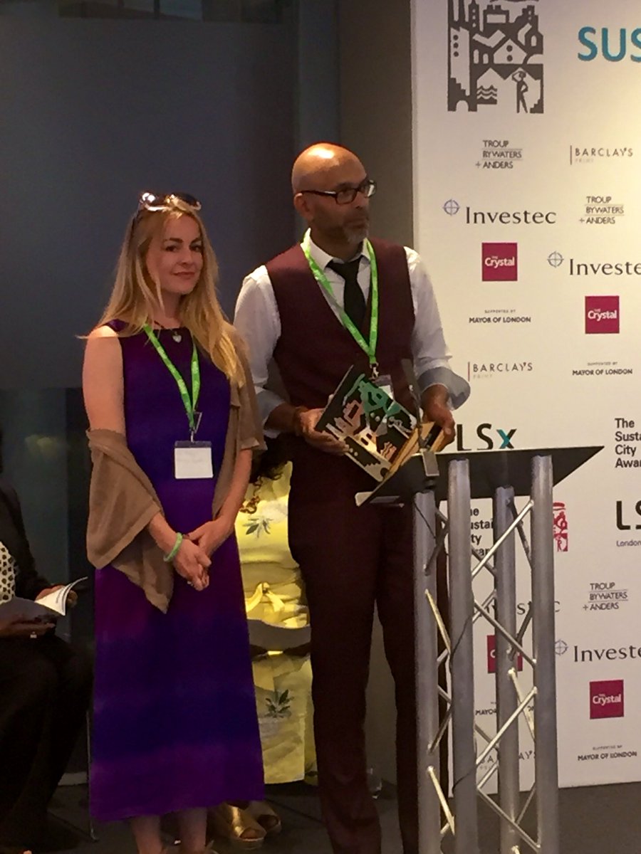Congratulations to our OVERALL WINNER @ReSpaceProjects – this is their 2nd award of the night for their innovative re-using and re-spacing projects that fight poverty and inequality in London communities!