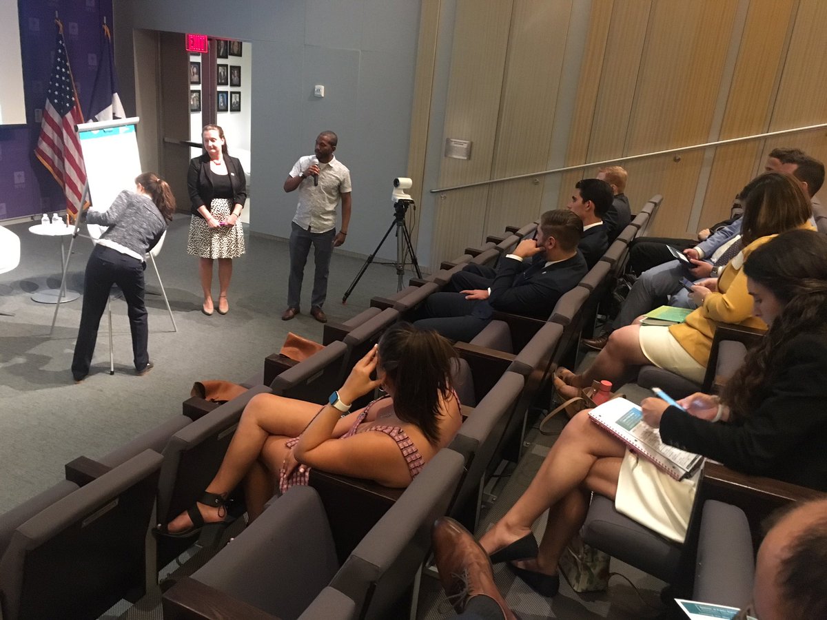 GlobalTiesFdn's tweet photo. There are very few industries that don’t have an international component. All 3 branches of government, civil society, the public &amp; private sector, they’re all global. That’s how we build #diplomacy &amp; bring people together. #SummerPD session on networking &amp; storytelling. https://t.co/tXyrJWUaya