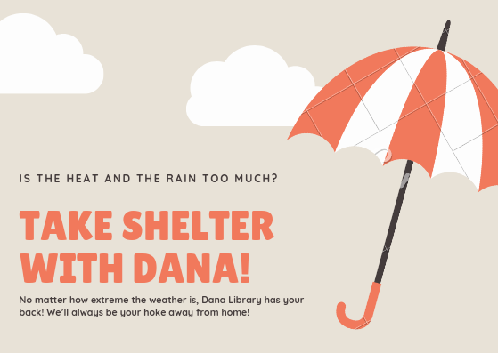 RUNewark_Dana's tweet photo. Wow this summer has been wild! From extreme heat to flash floods, the weather has been unpredictable. But Dana Library is always here for you! Stop by rain or shine! We’re always your home away from home. #danalibrary #rutgersnewark #rutgerslibraries #summer https://t.co/5IqoGhYqwn