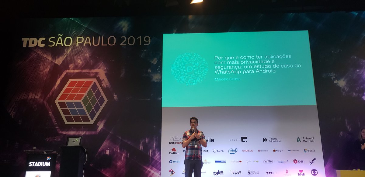 ramonmluz's tweet photo. Privacidade e segurança no WhatsApp para @Android com @mrquinta
#trilhaAndroid
#TheDevConf https://t.co/iaQGeGCAbg