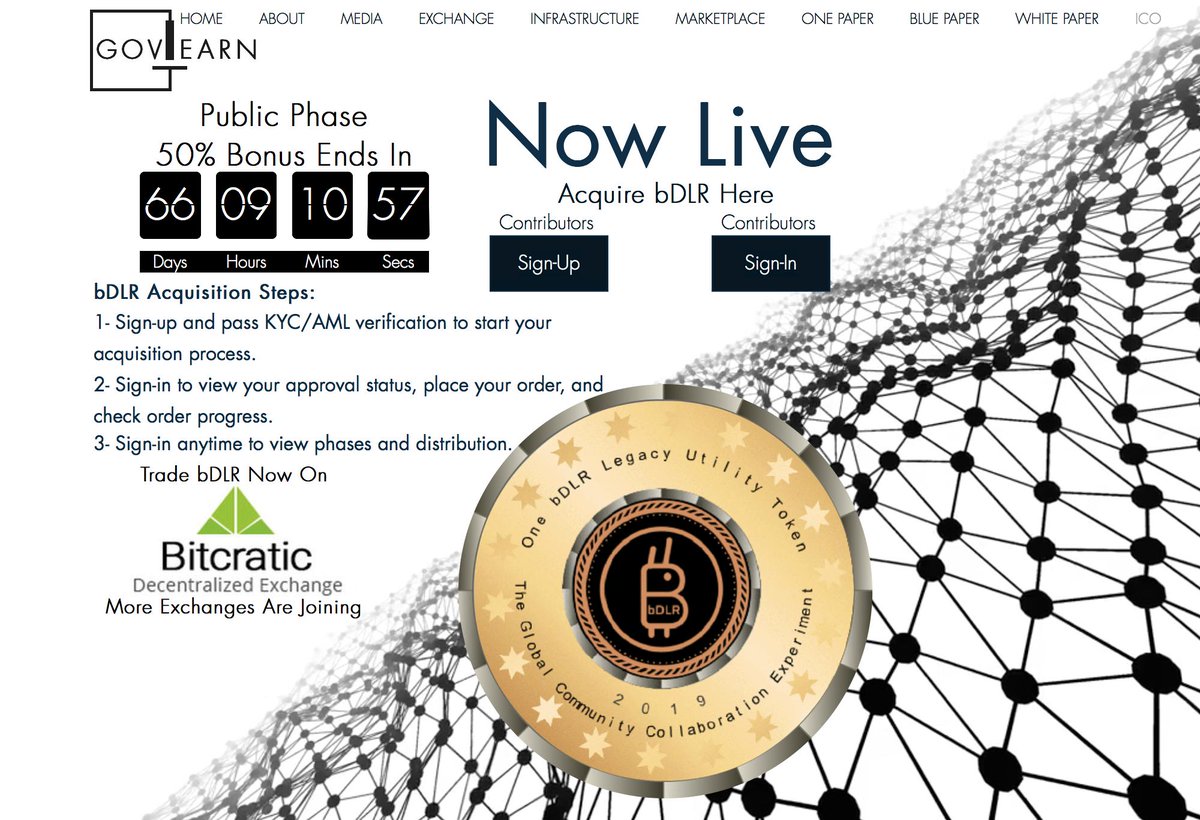 BDOPBC's tweet photo. #GOVEARN #ICO is now live on @bitcratic Decentralized Exchange. Check #bDLR #Token Sale now on https://t.co/qUmk329Twi &amp; https://t.co/3vQ7Y3S6LB #blockchaintechnology #BlockchainNews #fintech #CryptoNews #cryptocurrency #Sustainability #SustainableDevelopment #Ethereum https://t.co/23LE2rwzqa