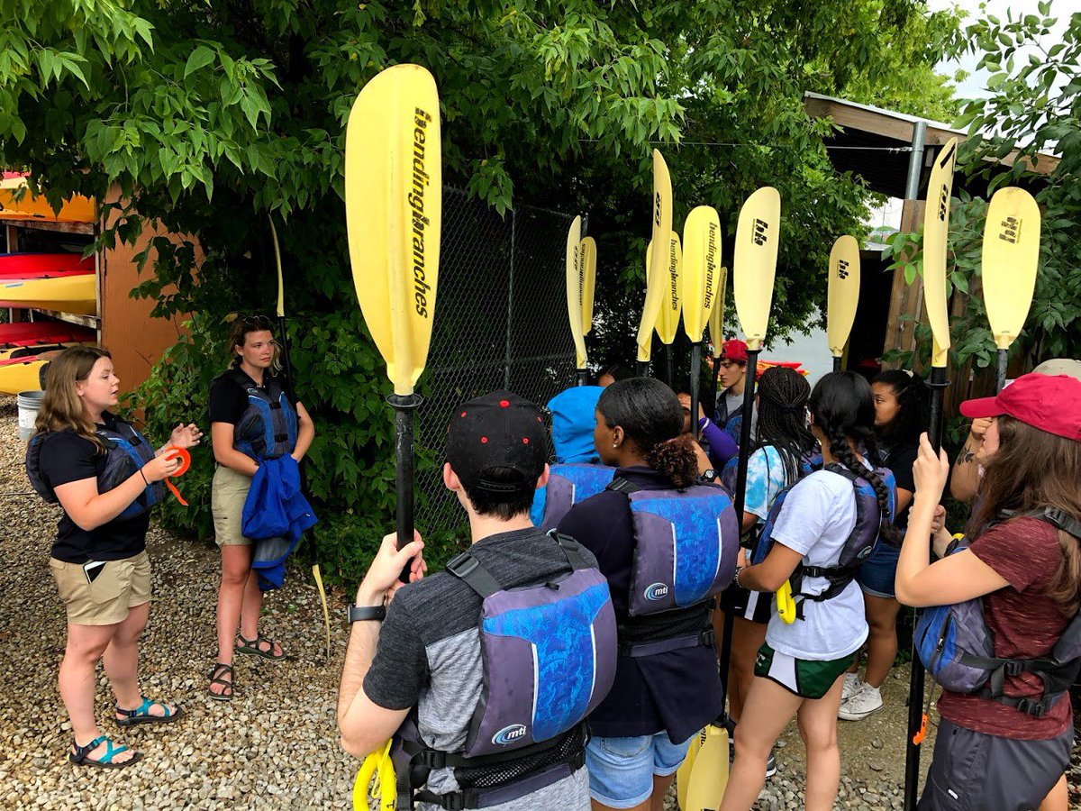 SheddLearning's tweet photo. @SheddResearch staff provided our teens a few final tips before they set off down the Chicago River. The day ended with photos of the floating islands and teens learning more about Urban Ecosystems. #SheddTeenWorkStudy https://t.co/XvRSjaa8Gj