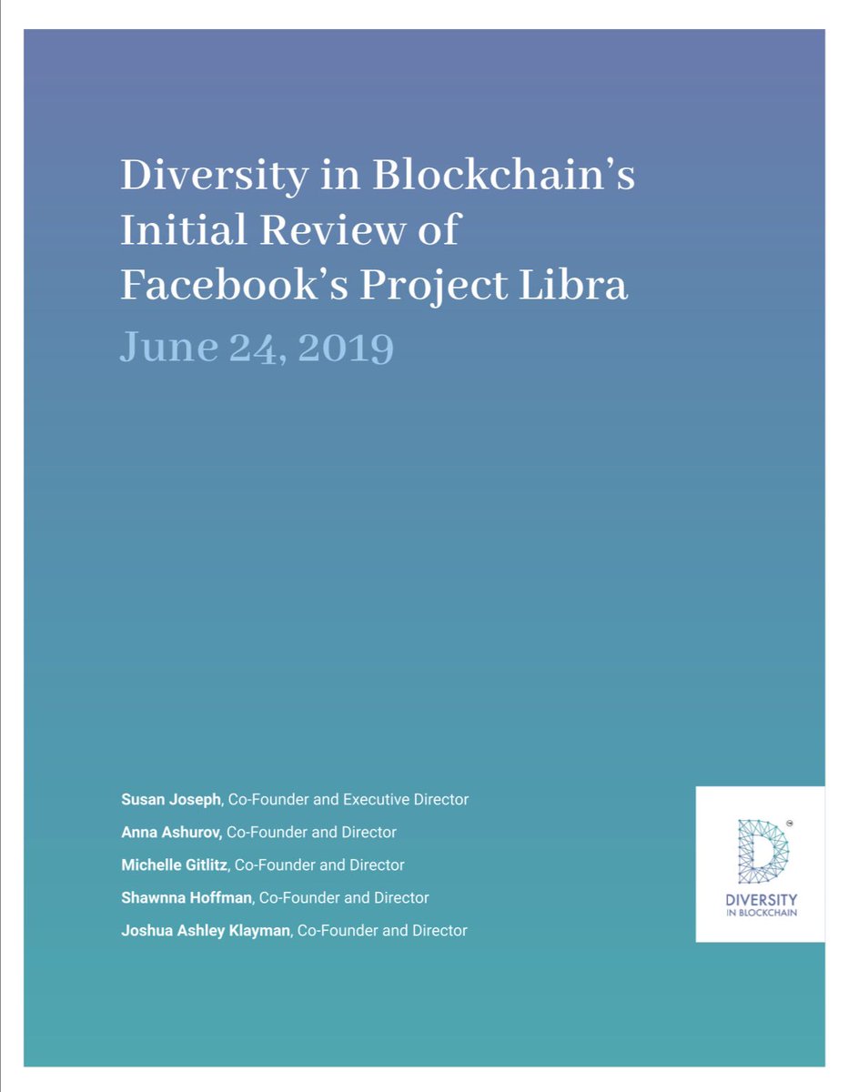 DivinBlockchain's tweet photo. @DivinBlockchain initial review and comments regarding Project Libra published today and available on the Congressional Record. We are committed to educating on blockchain and promoting innovation!#blockchain #diversityinblockchain #technology #projectlibra #crypto #facebook https://t.co/dvX8vVk6gU