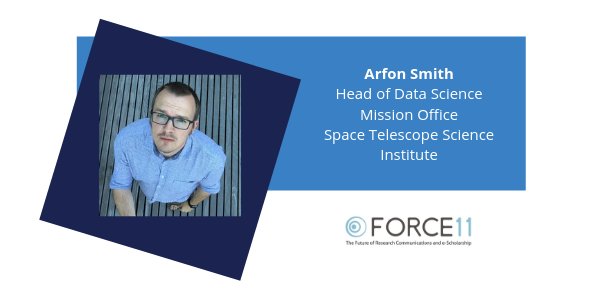 FORCE11rescomm's tweet photo. We're excited to have Arfon Smith joining us as a Keynote at #Force2019 - learn more about him and our other keynote speakers here: https://t.co/f4dIUW9cD2 https://t.co/U1LE66yFX4