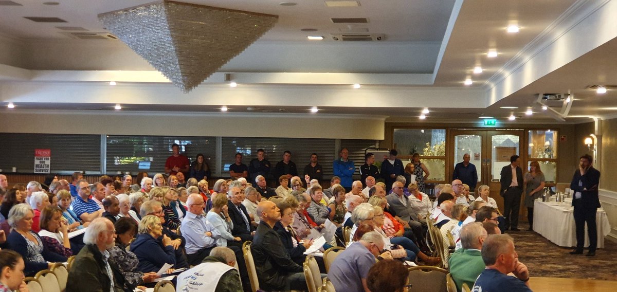 impartialrep's tweet image. An audience member asks: 'Why is the worst performing stroke unit in the UK, Altnagelvin, in all six options and the best performing stroke unit in Northern Ireland, SWAH, only in two options of the consultation?'