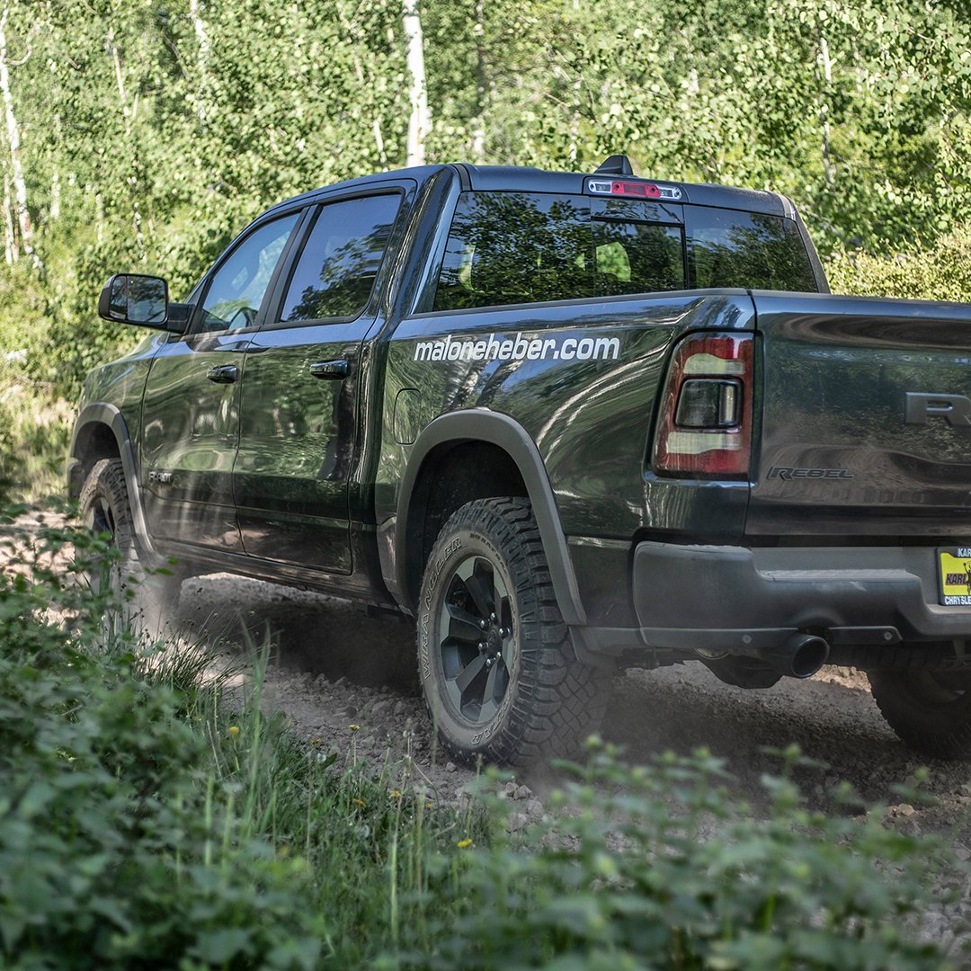 maloneheber's tweet photo. The RAM Rebel was built for mountain adventure! Come see your new RAM here at Karl Malone in Heber City! https://t.co/M6MUuYSVbq